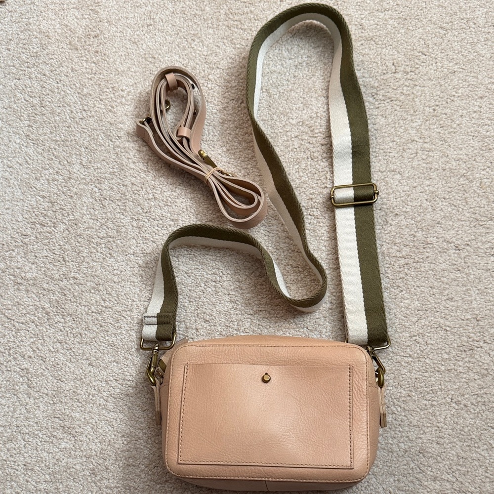 Madewell Tan and Olive Crossbody Bag